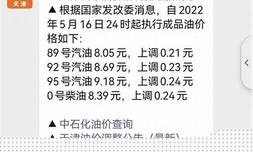 天津油价最新消息_天津油价调整最新消息价格查询