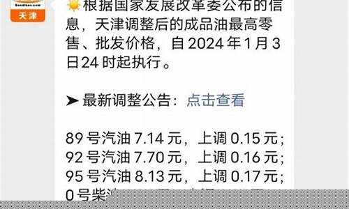 天津油价调整最新消息_天津口岸油价查询表
