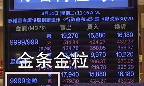 澳门金价是澳币吗_澳门现在的金价