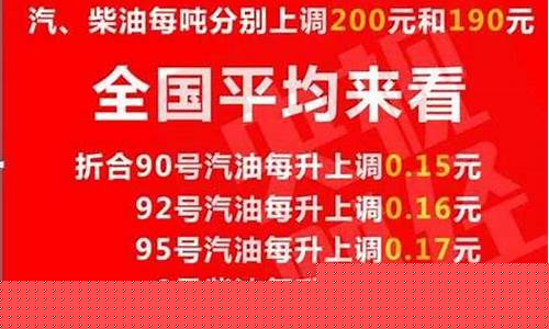 2016年油价涨幅明细_2016年的油价
