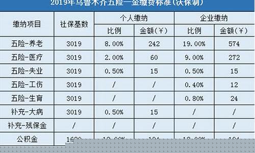 2019五险一金缴纳多少钱_2019五险一金价钱