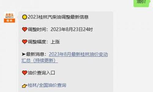 桂林油价2022_桂林油价95号汽油 今天