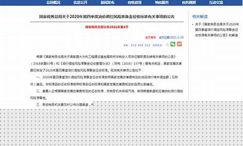 油价调整规矩_油价调控官方公告
