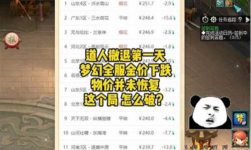 道人走后全服金价_2021道人什么时候出