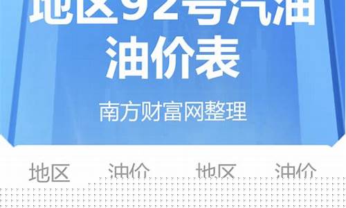浙江今天油价格95_浙江今天油价92