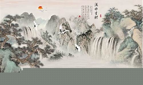 国画流水似金价格_流水 国画