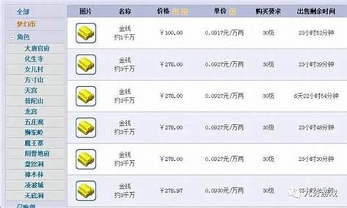 梦幻西游金价高会怎样_梦幻西游金价高好还是低好
