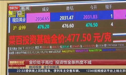 金价仍然处于高位_金价居高不下