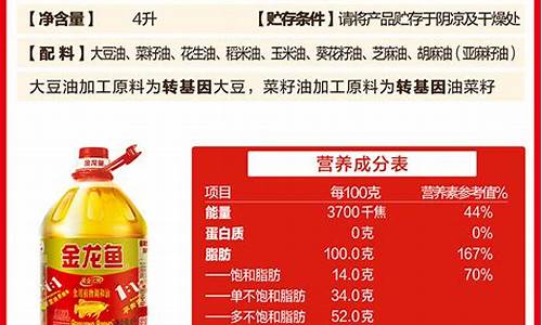金龙鱼小桶油价格表_金龙鱼小桶油多少钱一桶