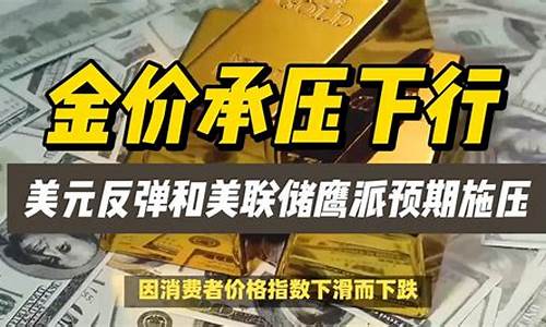 美元承压金价反弹_美元黄金齐涨