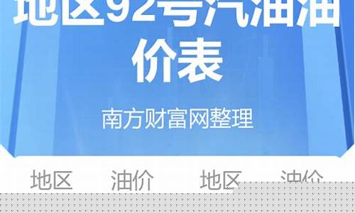 河北汽油价格92号汽油_河北三块钱汽油价格