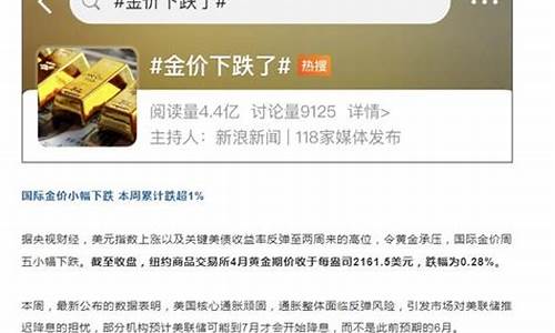黄金涨价怎么发朋友圈_金价涨了又跌了的说说
